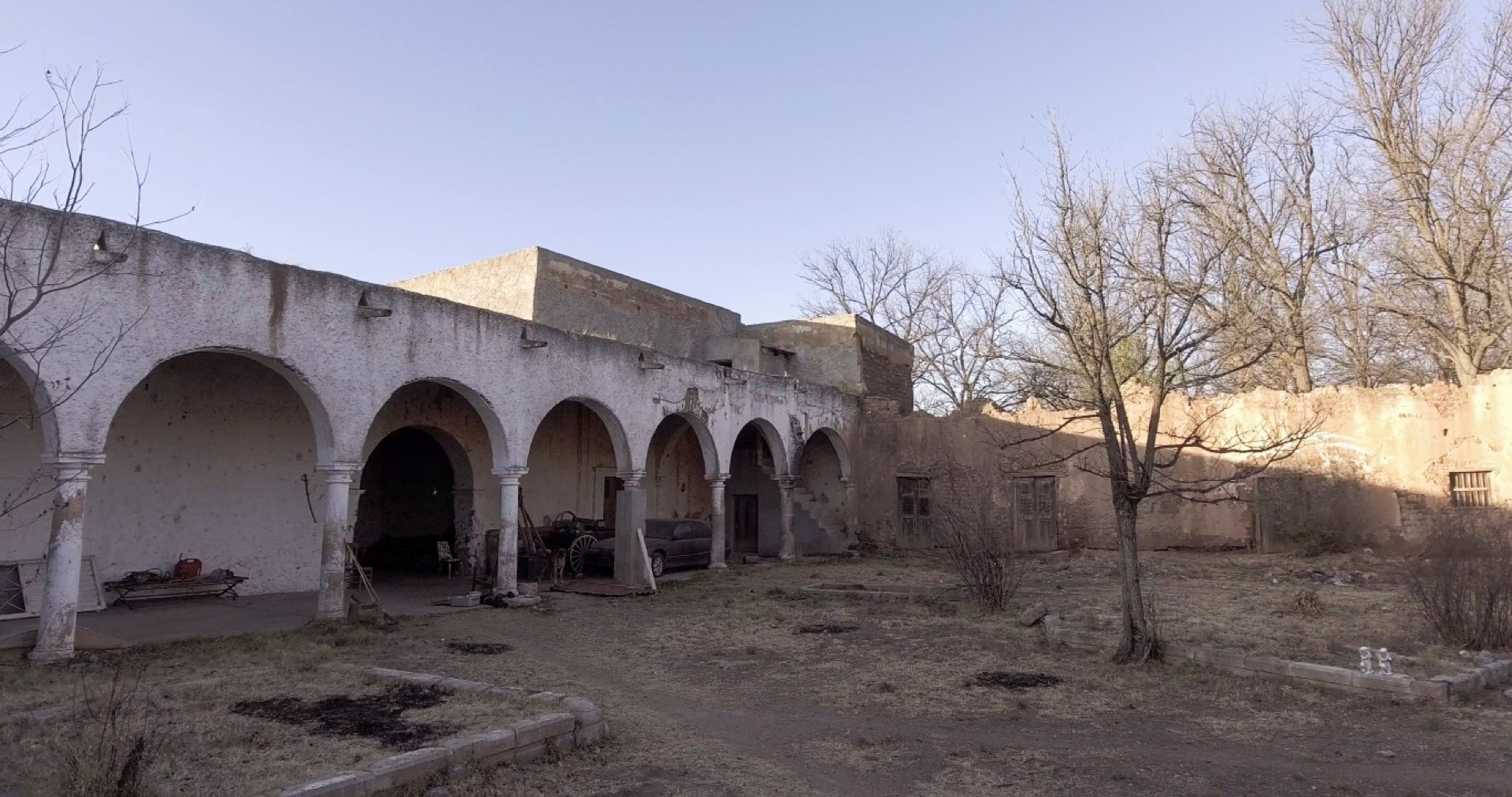 Interior de la hacienda